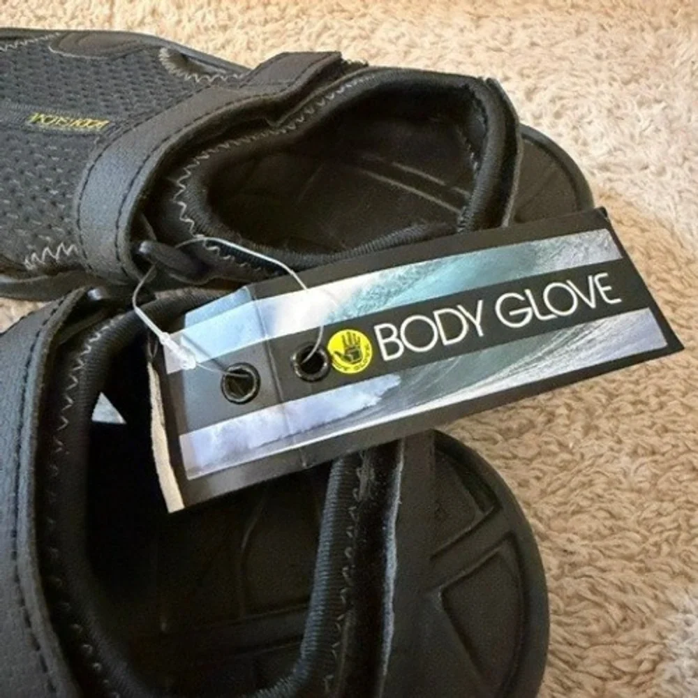 Body Glove Kids River Sandal Black Yellow Youth Size 3Y Shoes Waterproof New